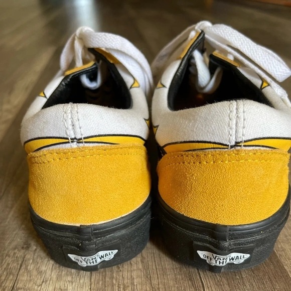 Vans Old Skool Flame Banana Black Men Sz 6.5 women 8.0 - Picture 4 of 6